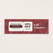 Elegante stijlvolle rode Abstract Patroon Korting  Mini Visitekaartjes (Voorkant)