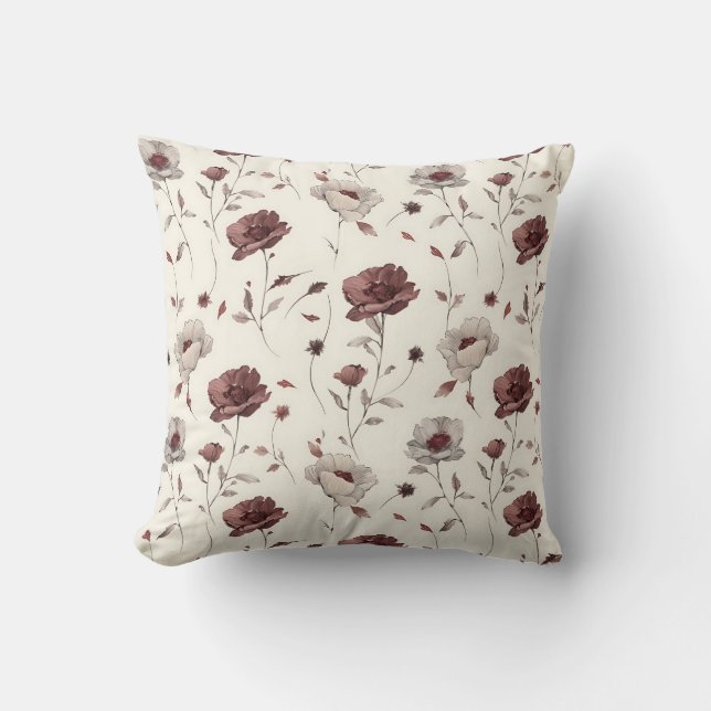 Elegante  stijlvolle romantische bloemenchic kussen (Voorkant)