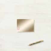 Elegante stijlvolle,roze flamingo post-it® notes (Op bureau)