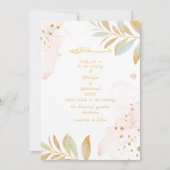 ELEGANTE STIJLVOLLE ROZE ISLAMITISCHE BRUILOFT KAART (Voorkant)