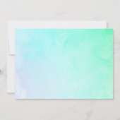 Elegante stijlvolle roze Waterverf ballet verjaard Kaart (Achterkant)