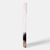 Elegante stijlvolle roze zwarte Waterverf Glam Squ Case-Mate iPhone Case (Achterkant / Rechts)