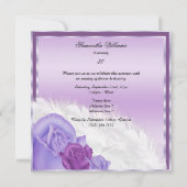 Elegante stijlvolle Rozen & veren Fabulous 50 Kaart (Achterkant)