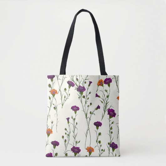 Elegante stijlvolle Schattigee Paarse botanische b Tote Bag (Voorkant)