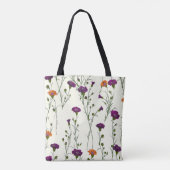 Elegante stijlvolle Schattigee Paarse botanische b Tote Bag (Achterkant)