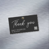 Elegante stijlvolle Simple met Gold hart Business Magnetisch Visitekaartje (Voorbeeld)