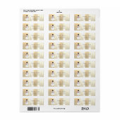 Elegante, stijlvolle sneeuwman etiket (Full Sheet)