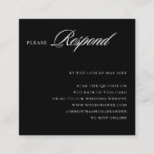 Elegante stijlvolle Sophisticated QR-code achterin Informatiekaartje (Voorkant)