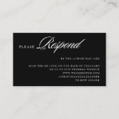 Elegante stijlvolle Sophisticated QR-code achterin Informatiekaartje (Voorkant)