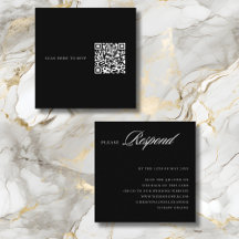 Elegante stijlvolle Sophisticated QR-code achterin
