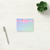 Elegante stijlvolle strik, glinsterend post-it® notes (Kantoor)