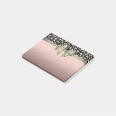 Elegante stijlvolle strik met polka stippen post-it® notes (Schuin)