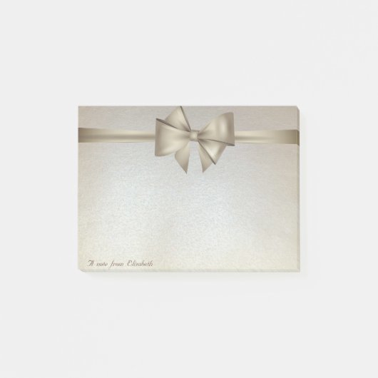 Elegante stijlvolle strik post-it® notes (Voorkant)