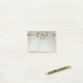 Elegante stijlvolle strik post-it® notes (Op bureau)