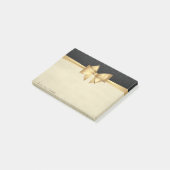 Elegante stijlvolle strik zwart damast post-it® notes (Schuin)