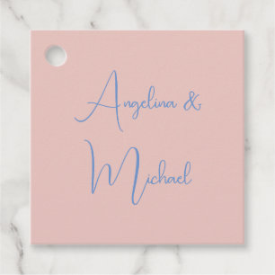 Elegante stijlvolle trendy handschrift scriptnaam bedankjes labels