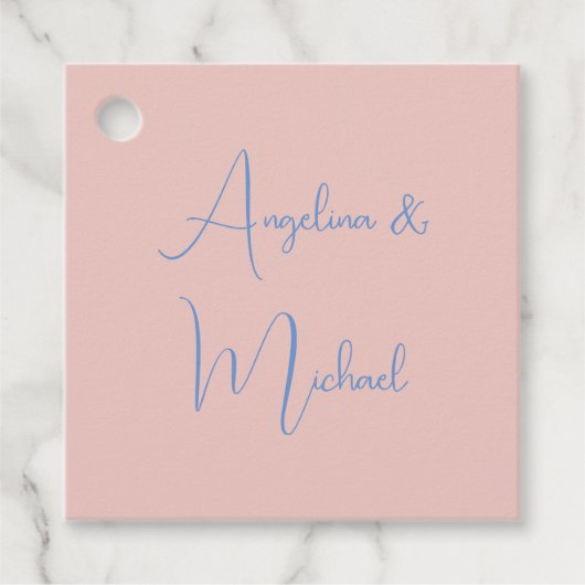 Elegante stijlvolle trendy handschrift scriptnaam bedankjes labels (Voorkant)