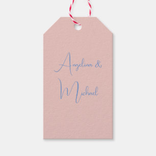 Elegante stijlvolle trendy handschrift scriptnaam cadeaulabel