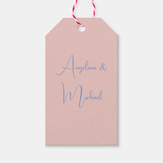 Elegante stijlvolle trendy handschrift scriptnaam cadeaulabel (Voorkant)