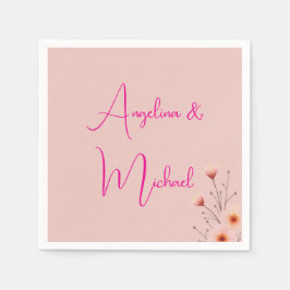 Elegante stijlvolle trendy handschrift scriptnaam servet