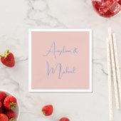Elegante stijlvolle trendy handschrift scriptnaam servet (Insitu)