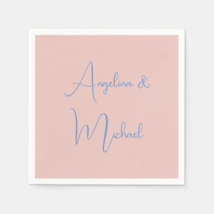 Elegante stijlvolle trendy handschrift scriptnaam servet