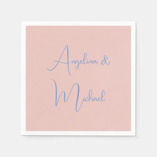 Elegante stijlvolle trendy handschrift scriptnaam servet (Voorkant)