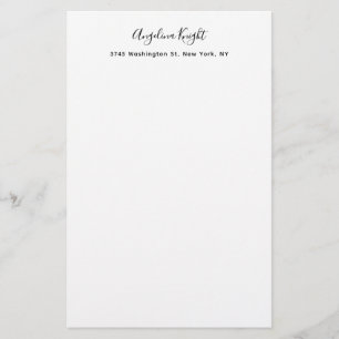 Elegante stijlvolle trendy unieke handschrift scri briefpapier