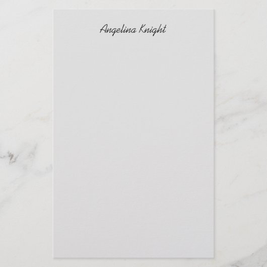 Elegante stijlvolle trendy unieke handschrift scri briefpapier (Voorkant)