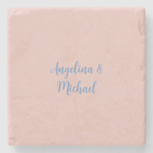 Elegante stijlvolle trendy unieke namen kalligrafi stenen onderzetter