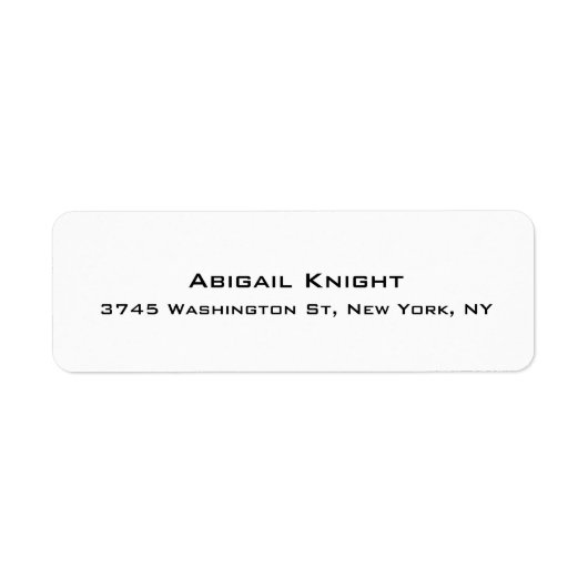 Elegante stijlvolle trendy unieke speciale profess etiket (Voorkant)