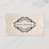 Elegante stijlvolle typografie Kaarsenmaker Gold Visitekaartje (Voorkant)