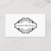 Elegante stijlvolle typografie kaarsenmaker Minima Visitekaartje (Voorkant)