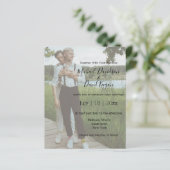 elegante stijlvolle uitnodiging voor homohuwbare f (Staand voorkant)