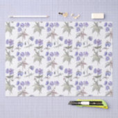 Elegante stijlvolle waterverf pastel paarse bloeme tissuepapier (Craft)