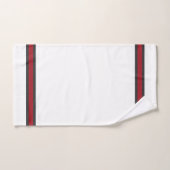 Elegante stijlvolle wit gestreepte luxe bad handdoek (Handdoek)