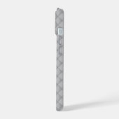 Elegante stijlvolle witte textuur iPhone 15 case (Linkerkant)