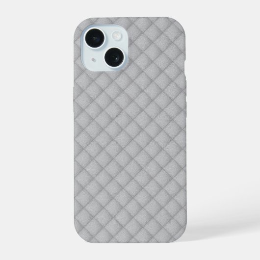 Elegante stijlvolle witte textuur iPhone 15 case (Achterkant)