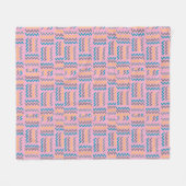 Elegante stijlvolle Zigza Fleece Deken (Voorkant (Horizontaal))