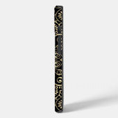 Elegante stijlvolle zwarte gouden Mandala   Case-Mate iPhone Case (Achterkant / Links)
