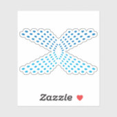 Elegante Stipletter X Monogram Sticker (Vel)