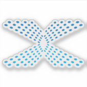 Elegante Stipletter X Monogram Sticker (Voorkant)