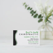 Elegante Stippen Chiropractische Visitekaartjes (Staand voorkant)