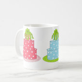Elegante stippen taarten koffiemok (Voorkant links)