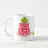 Elegante stippen taarten koffiemok (Links)