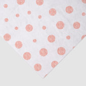 Elegante stippen - Zacht Roze Gouden Wit Tissuepapier (Detail)