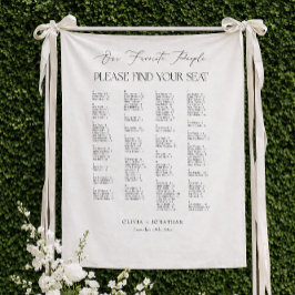 Elegante Stoelenplattegrond Trouw Alphabethische S Wandkleed