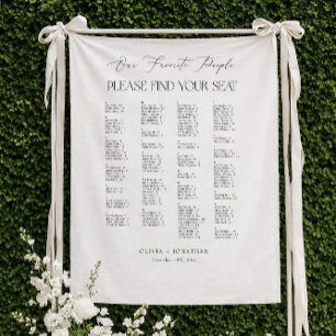 Elegante Stoelenplattegrond Trouw Alphabethische S Wandkleed