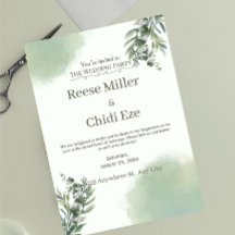 Elegante Stof Groen Scriptie Huwelijksjubileum