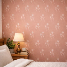 Elegante Stof Rose Simpele Bloem